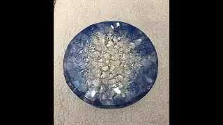 #28 - Blue Druzy Resin Insert