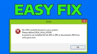 How To Fix No JVM Could Be Found On Your System Error