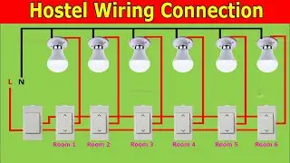 Hostel Wiring Connection Diagram | 2 Way Switch Wiring | hostel wiring with Two way switch | EEEmore