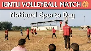 VOLLYBALL Action Goes Down at IGNTU UNIVERSITY  | #trending #viral #viralvideos #igntu #ignt |