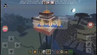 I build a flying base in minecraft|| First time 😂 || #minecraft