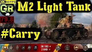 80_World of Tanks M2 Light Tank WoT Replay - 11 Kills 1.1K DMG(Patch 1.5.0)