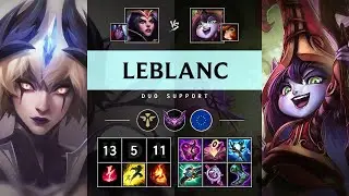LeBlanc Support vs Lulu: Legendary - EUW Master Patch 14.24