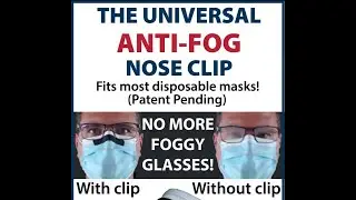 The Universal Anti-Fog Nose Clip by TUB Mask / TUB Masks How to sew into other cloth masks