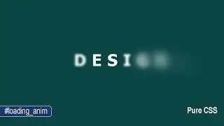 How to Create a Glowing Text as Loading Page with CSS Code?