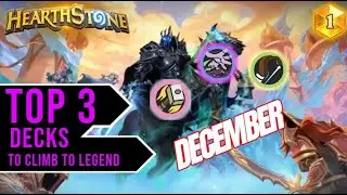 the 3 BEST Decks to climb to LEGEND | Hearthstone