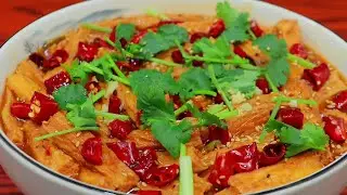 饭店做的炝锅腐竹为什么这么好吃？原来是这样做的，大厨教你技巧【董小厨家常菜】