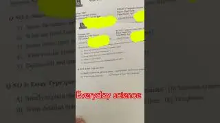 Adp 1st semester everyday science past paper #iub #viral #trending #shorts