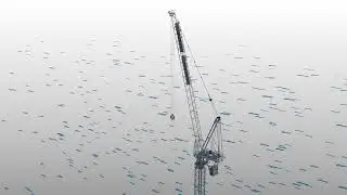 Select retractable tower crane windsail