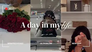 [VLOG] Lunch time errands & poor customer service rants, Ulta Salon visit, getting more roses 