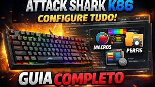 Software do Teclado Attack Shark K86: mostrando Todas as Fun&ccedil;&otilde;es, Configura&ccedil;&otilde;es