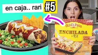 7 dias COMIENDO las COSAS mas EXTRAÑAS del SUPERMERCADO (KIT DE ENCHILADAS) ⚠️ Caro Trippar