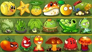 Plants Vs Zombies 2 | ALL YELLOW vs ALL GREEN vs ALL RED Plants Power-Up! vs Zombies 2 (PVZ2)