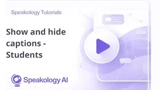 Show and hide captions   Students