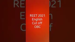 REET 2021 English Expected Cut off OBC