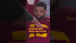 Caleb Williams was full of emotions after the game #cfb #collegefootball #usc #calebwilliams