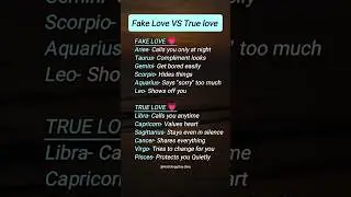 FAKE LOVE vs TRUE LOVE | The Truth Every Zodiac Must Hear #zodiac #astrology #horoscope #tarot