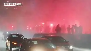 هكذا خرجت حافلة مولودية الجزائر من عين بنيان 💚❤