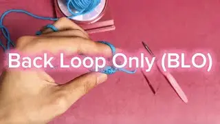 Crocheting in the Back Loop Only (blo) | Easy Texture Tutorial