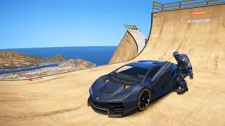 GTA 5 Water Ragdolls Captain America VS Bigest Ramp (Euphoria Physics Fails and Funny Moments)