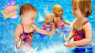 Video für Kinder - Bianca und ihre Baby Born Puppe gehen ins Schwimmbad - Ich heiße Bianca