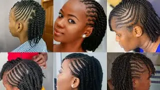 Simple Natural Hair Cornrow Braids Hairstyles For Black Women|Braids with Natural Hair