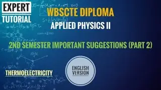 DIPLOMA | APPLIED PHYSICS II | THERMOELECTRICITY