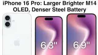 iPhone 16 Pro: Bigger Battery, Brighter Screen, New Cameras