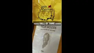 Talking Tiger's greatness in front of his Hall of Fame exhibit