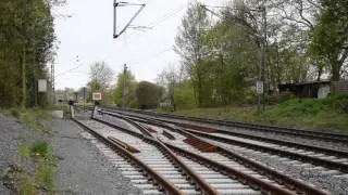S-Bahn Abfahrt - Favoritepark Ludwigsburg - Departure of a suburban train in Germany