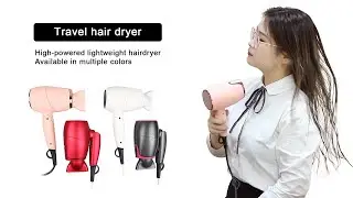 OEM ODM Hair Blow Dryer , 1000W Mini Folding Travel Hair Dryer