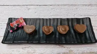 Heart Shape Chocolate Recipe | Heart Chocolate In 2 Minutes | Mix Colour Diwali Chocolate #shorts
