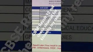 My CBSE Board Class 12 Results out!!