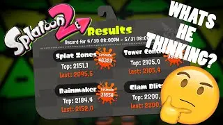 What a LOW-MID Level Player is THINKING while Playing COMPETITIVE Splatoon 2!