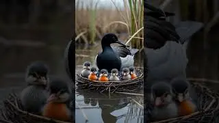 Floating Between Worlds: A Eurasian Coot&rsquo;s Circle #coot #birds #birdnest