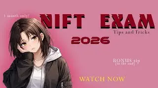 Nift exam 2026 in one month❗| strategy and tips for nift | watch till end for bonus tips |shreyanift
