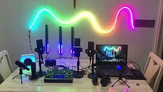 Voice Activated Music Rhythm LED RGB & Audio Interface  & USB RGB Microphone