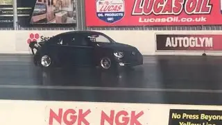 ELECTRIC VW Beetle running 9.91 at Bug Jam 35 @ Santa Pod Raceway