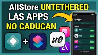 TUTORIAL AltStore Untethered 🔥 LAS APPS NUNCA CADUCAN - Siri Shortcuts + AltDaemon