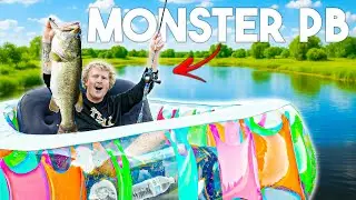 I Turned A Kids Pool Into A BASS BOAT For This To Happen...