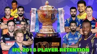 IPL 2018 PLAYER RETENTION FULL LIST | #IPL2018 | FULL SQUAD OF  IPL TEAMS 2018