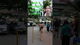 back & sidewalk of baclaran church