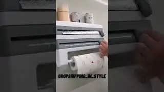 Wall Mount | Paper Towel Holder | Dispenser,Kitchen Tissue Towel Holder | Stand Under Cabinet-Silver