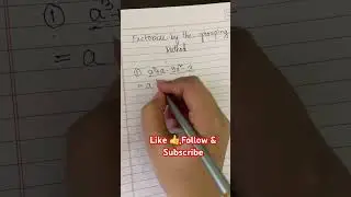Factorisation |Class 9 |Math |ICSE| CBSE #class9 #math #mathtrick #factorization #icse