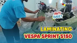 LAMINATING VESPA SPRINT S150 | Paint Protection Film (PPF) Vespa Sprint S150