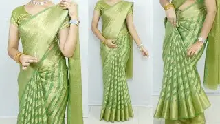 How to make Saree pleats effortless | How to Look Slime |Easy saree Draping Tutorial |how to wear