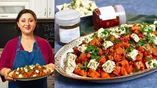 Salată de cartofi dulci cu feta și rodie - rețetă ușor de făcut, gustoasă și lejeră