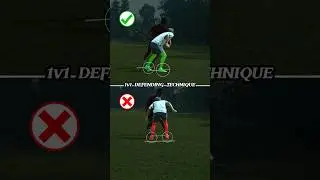 How to DEFEND 1v1s ⚽️.#football #soccer #tutorialvideo #defender #shorts #1v1