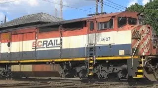 CN 8947 North w/ BC Rail & NS Power, West Chicago, IL