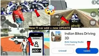 New f1 car add and new UPDATE 🤯🥹| Indian bike driving 3d| teach lion op gaming 